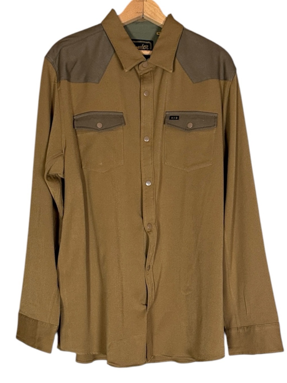 Howler Bros. Long sleeve Stockman Stretch Snapshirt Size XL